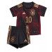 Camisa de Futebol Alemanha Serge Gnabry #10 Equipamento Secundário Infantil Mundo 2022 Manga Curta (+ Calças curtas)